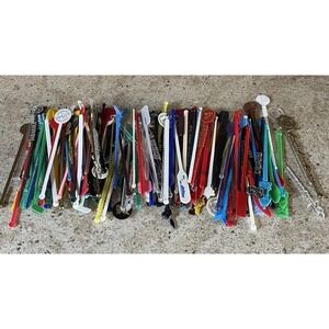 Huge Lot of 150 Plus Rare Vintage Swizzle Sticks Drink Stirs Cocktail Stirrers
